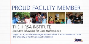 IHRSA Proud Faculty