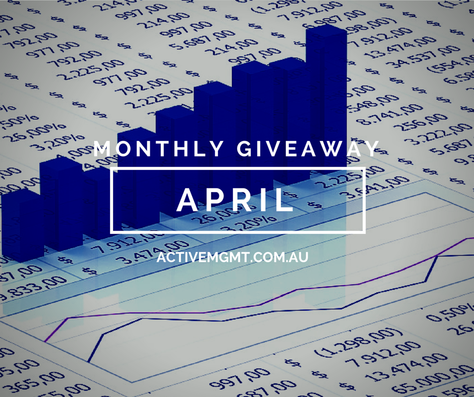 MONTHLY GIVEAWAY APRIL