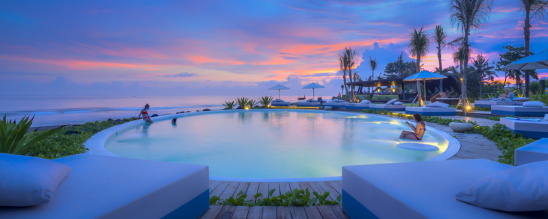 sunset poolside 500px